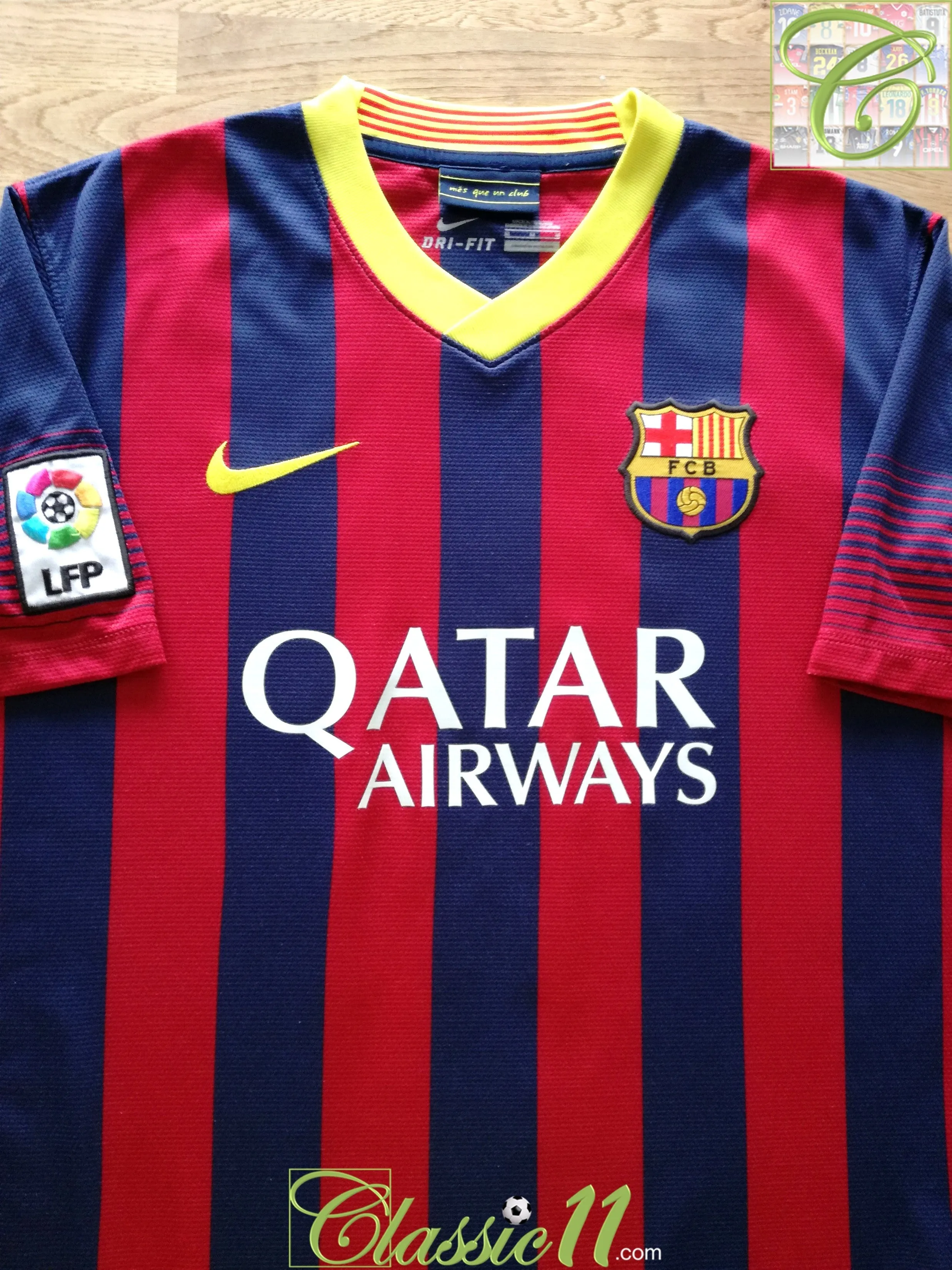 2013/14 Barcelona Home La Liga Football Shirt Messi #10 (S)