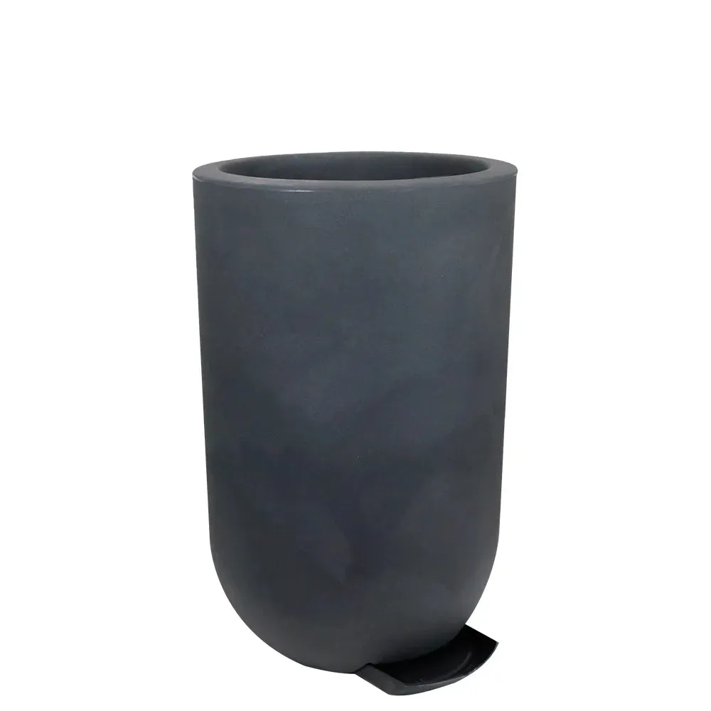 24" PLANTER DECO - DK. GRAY