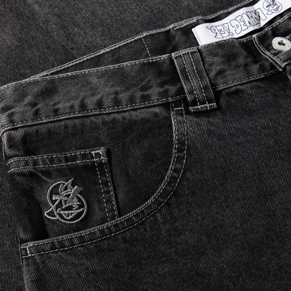 '93! Denim Pants Silver Black