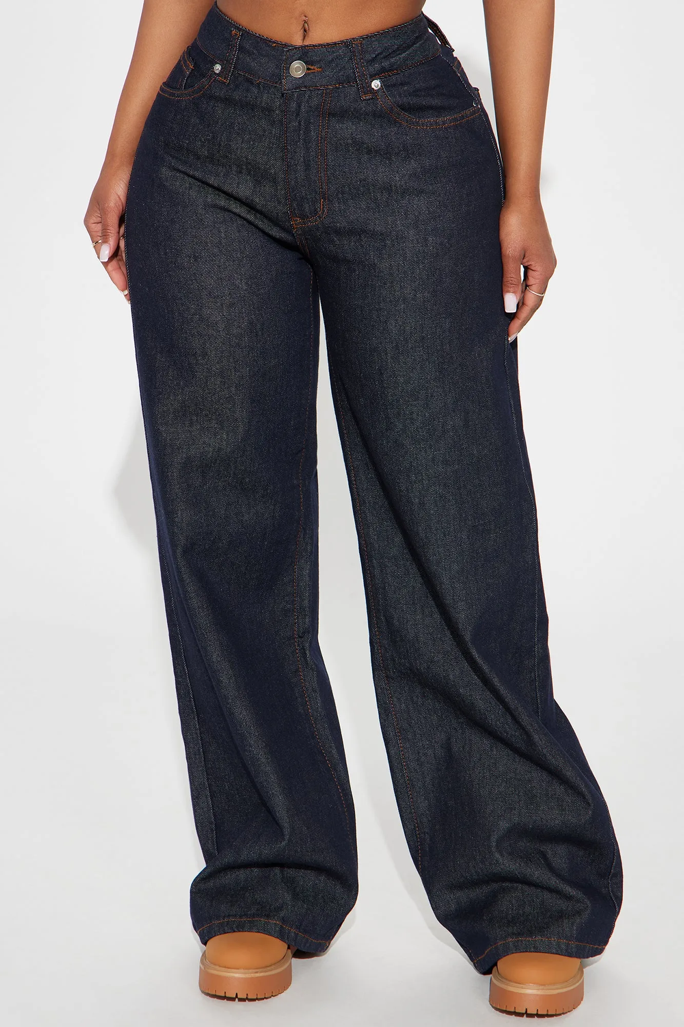 About That Business Straight Leg Jeans - Dark Wash