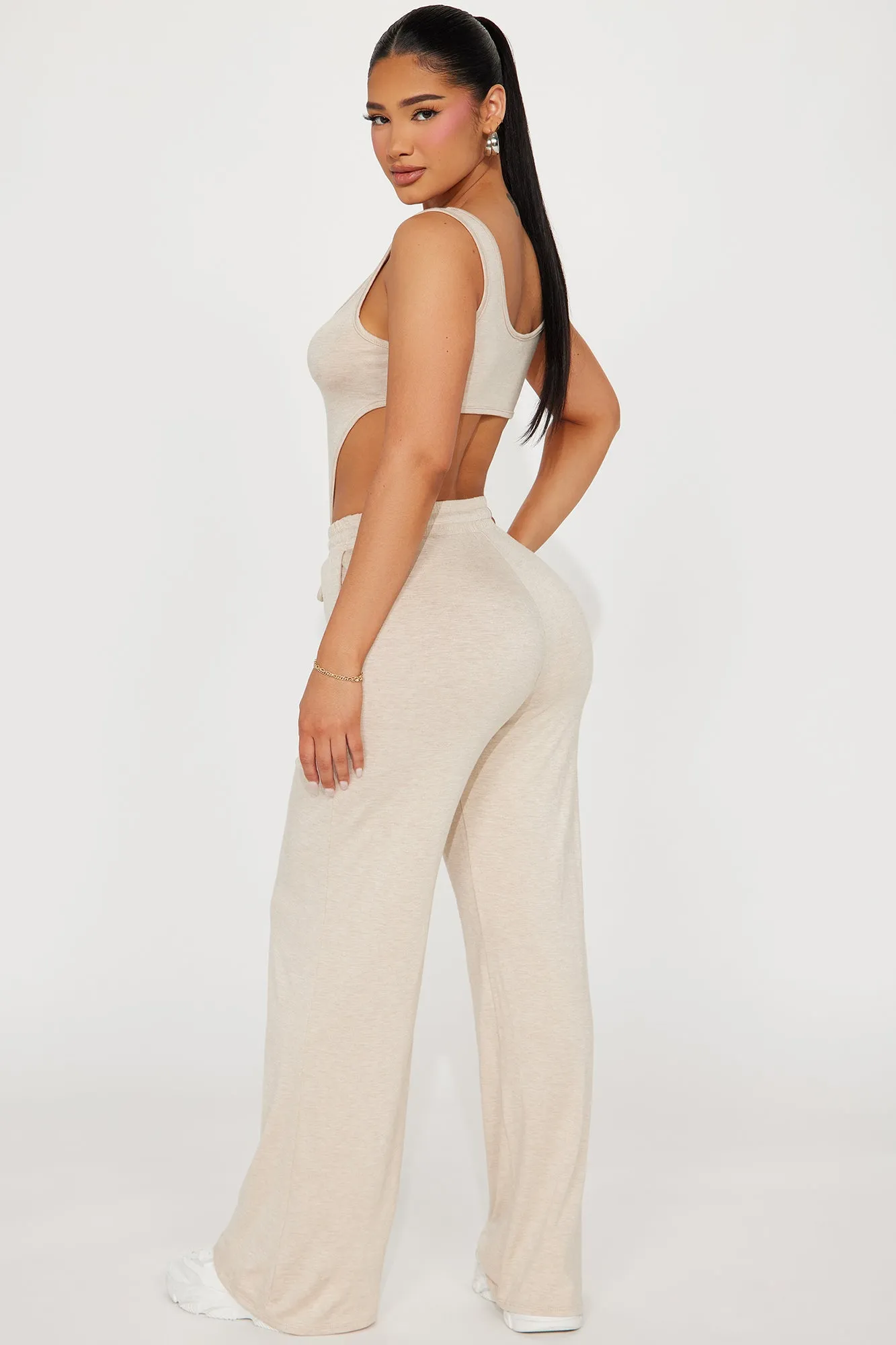 Already Gone Jumpsuit - Taupe