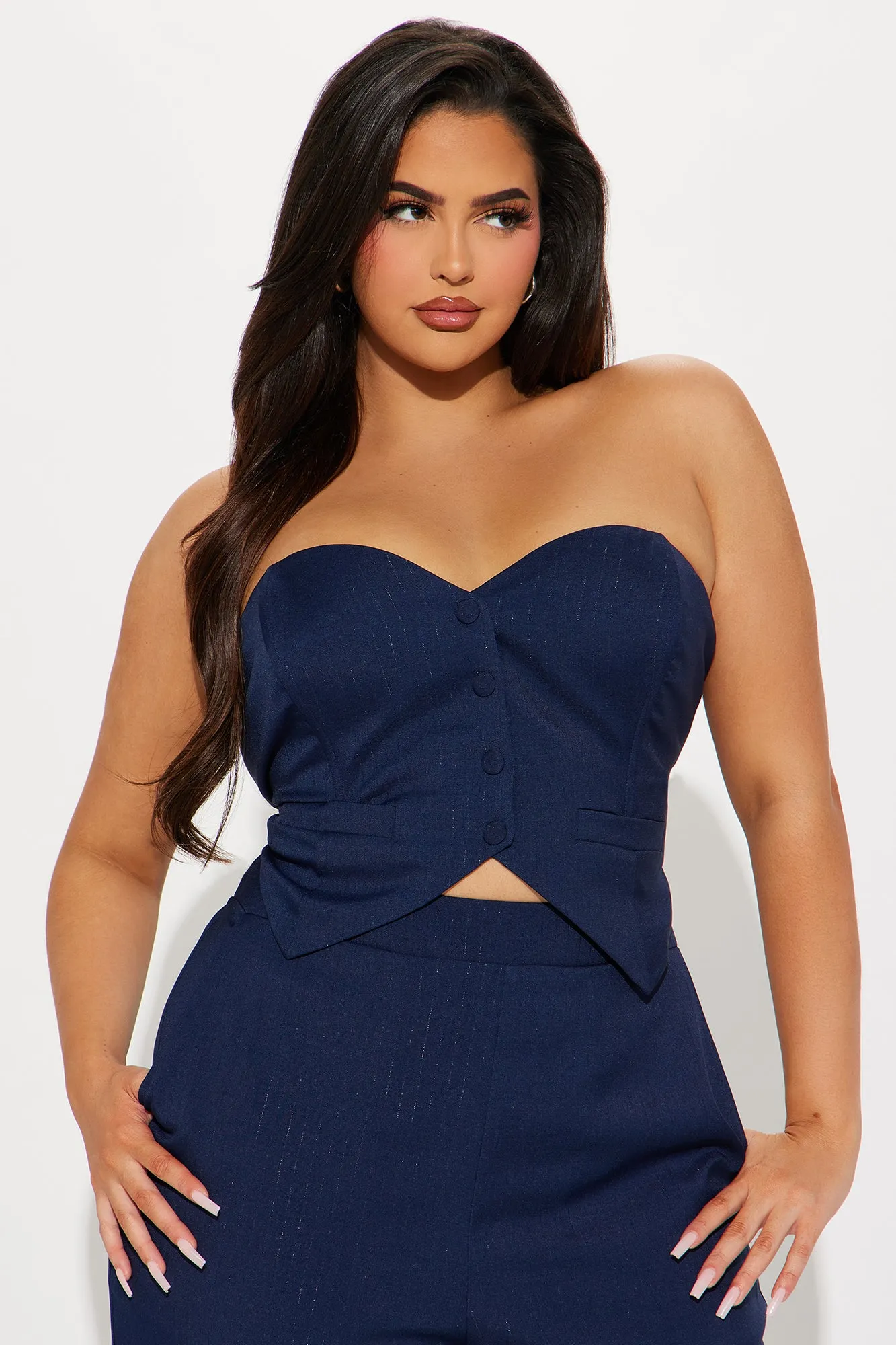 Amelia Two Piece Pant Suit - Navy