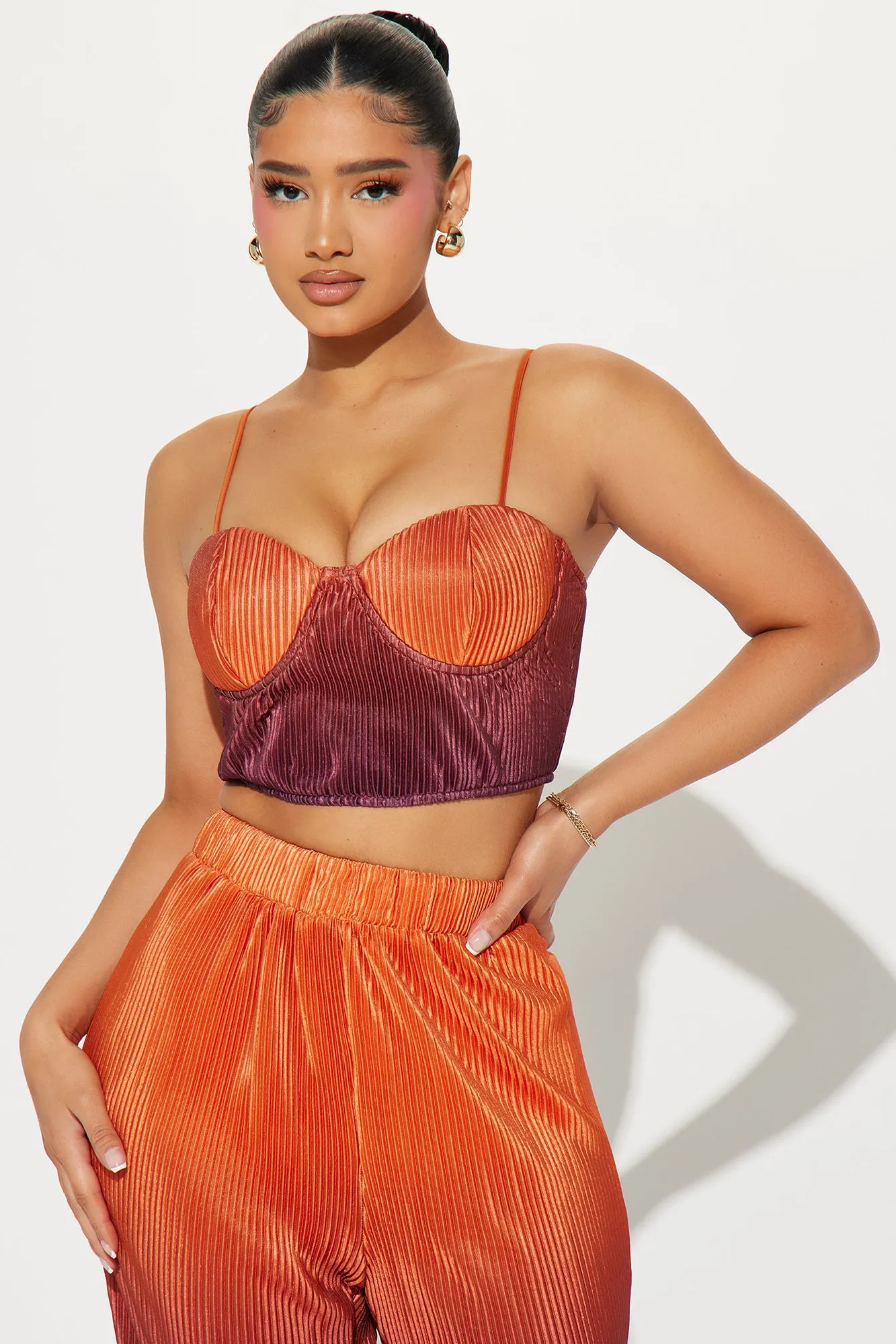 At Dawn Party Pant Set - Orange/combo