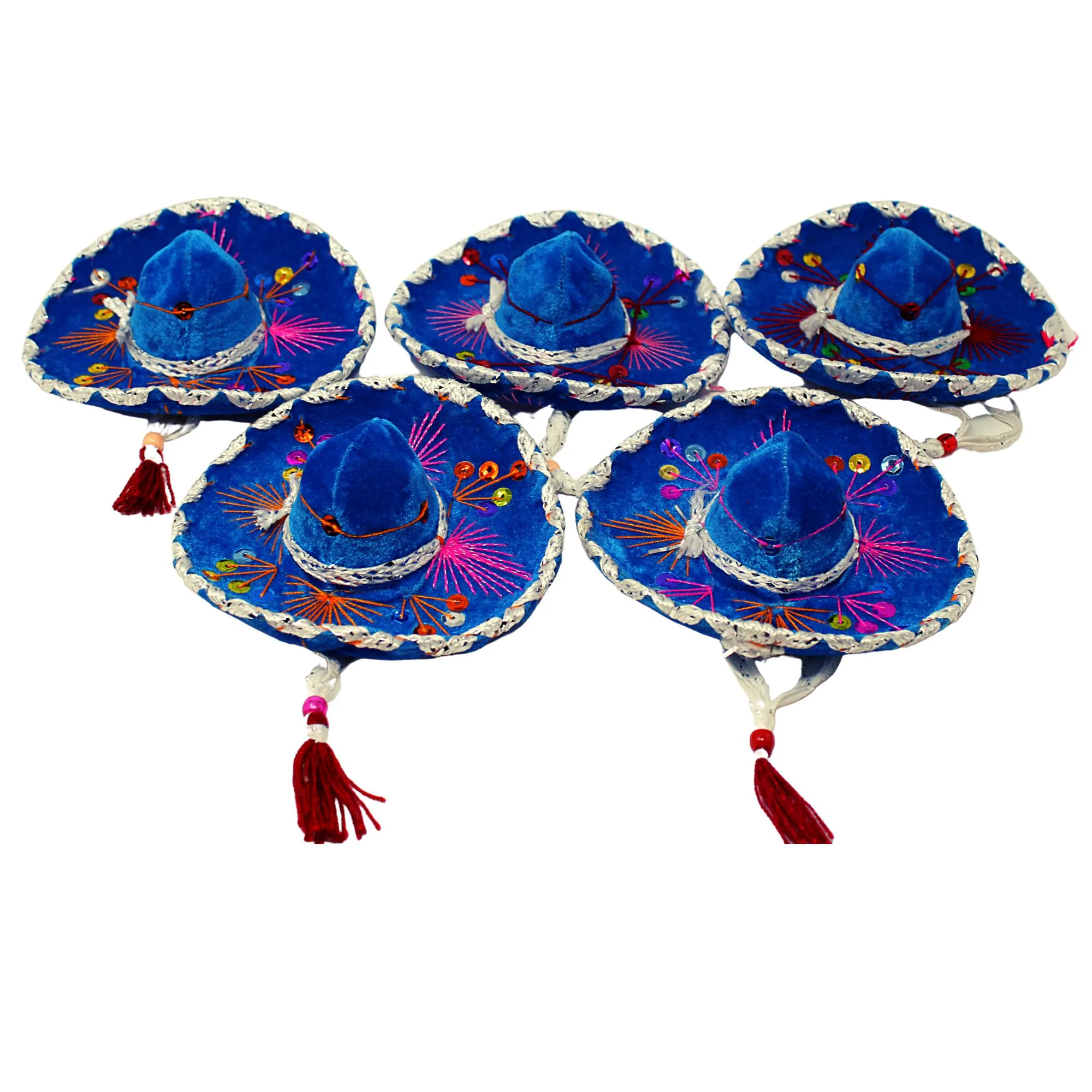 Authentic Mini Sombreros in Blue