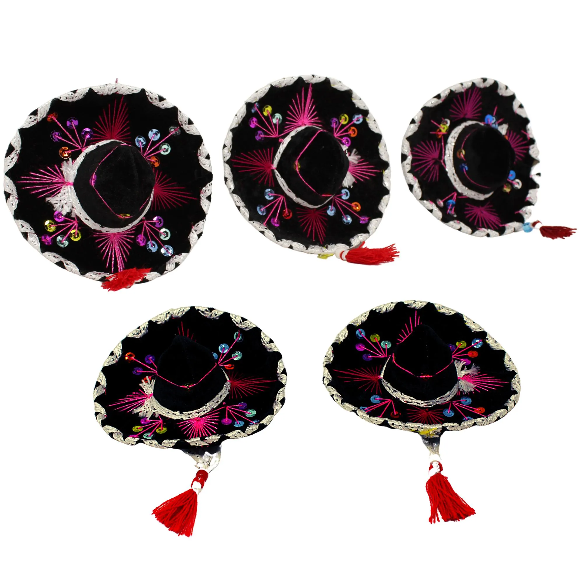 Authentic Small Sombreros in Black