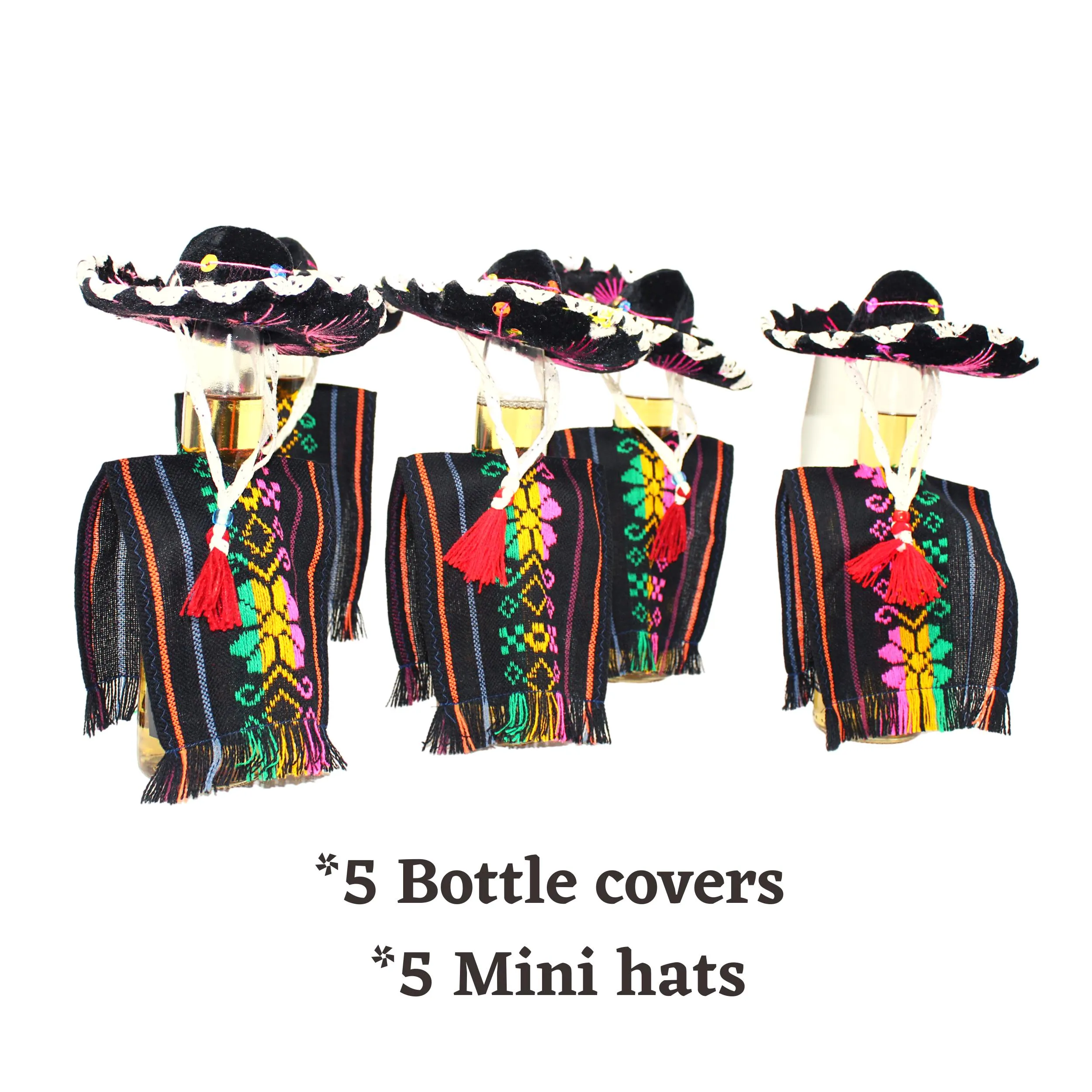 Authentic Small Sombreros in Black