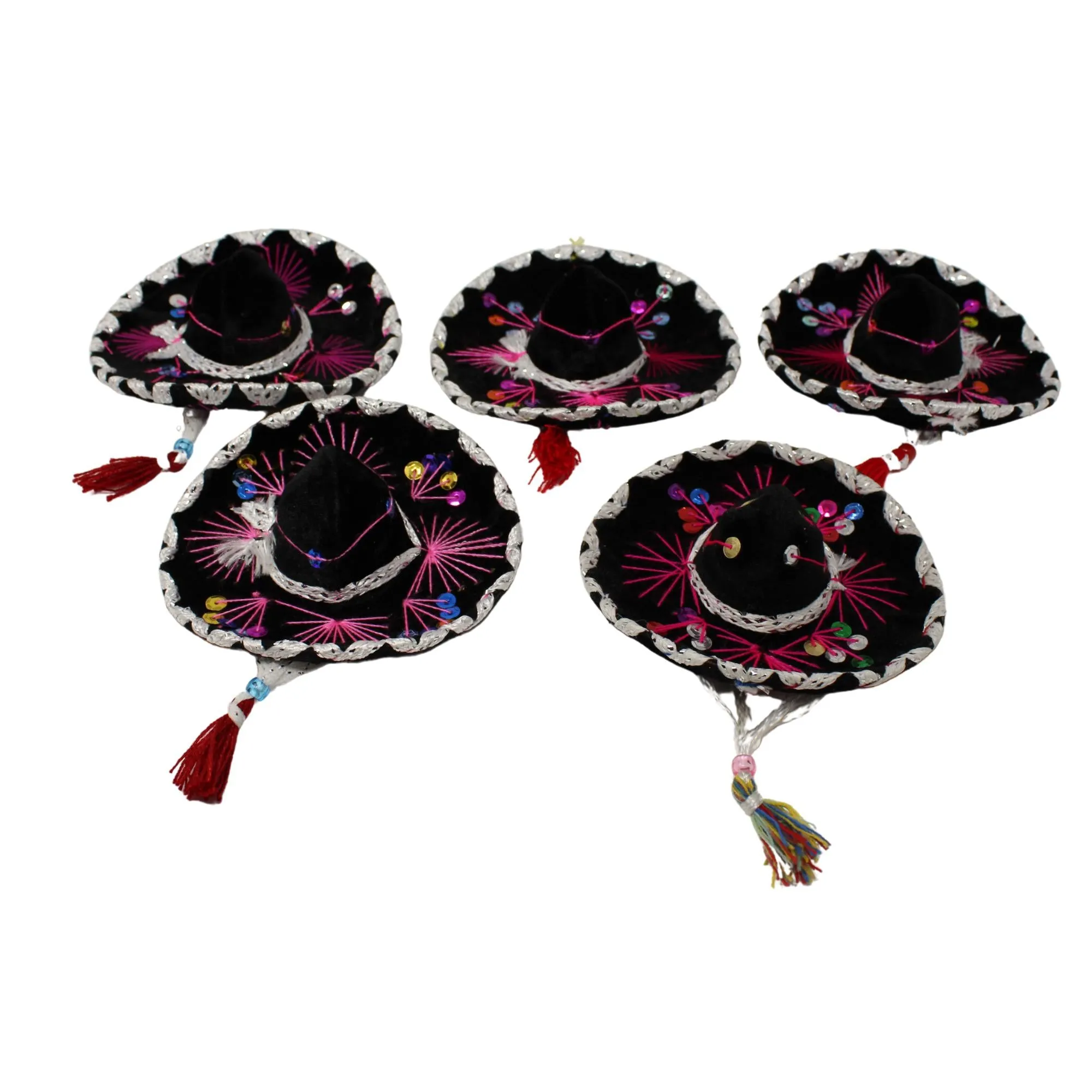 Authentic Small Sombreros in Black