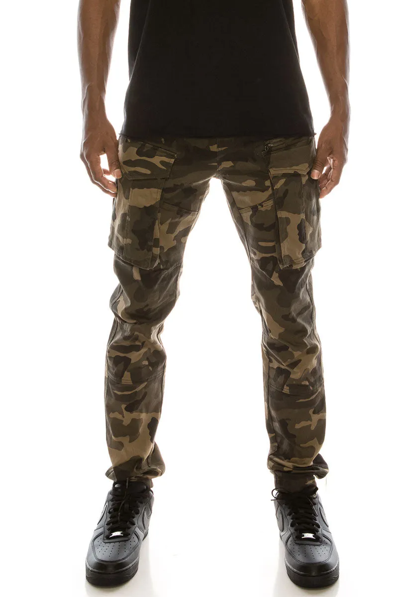 Big Cargo Zipper Color Pants