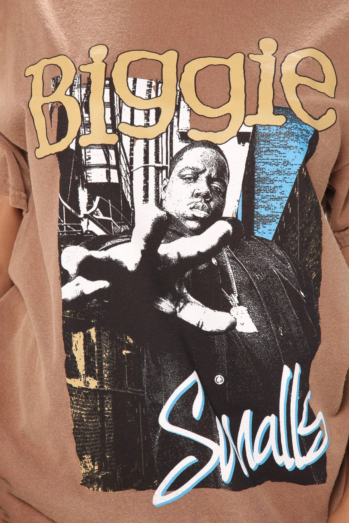 Biggie Smalls Washed Tee - Brown