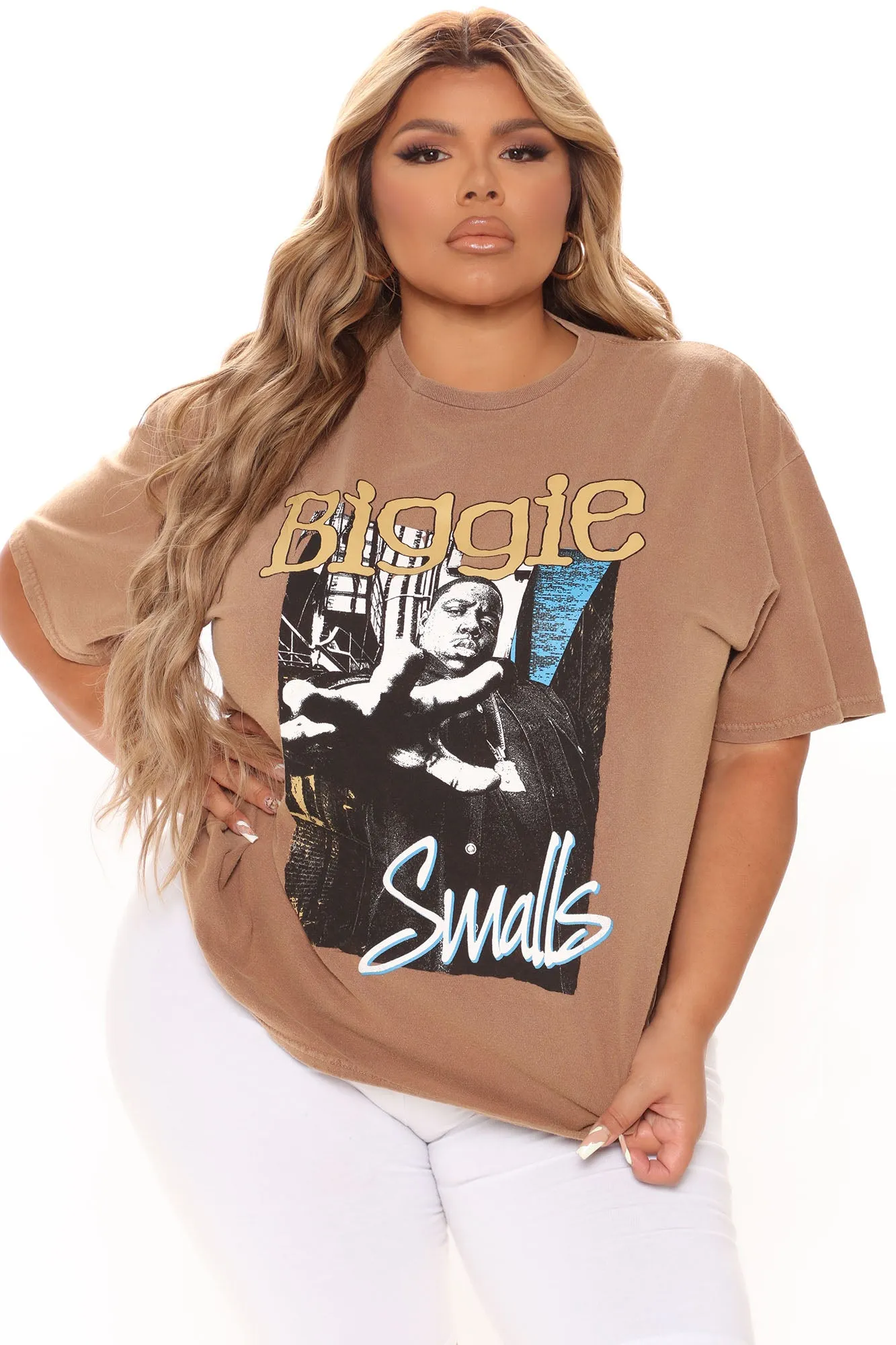 Biggie Smalls Washed Tee - Brown