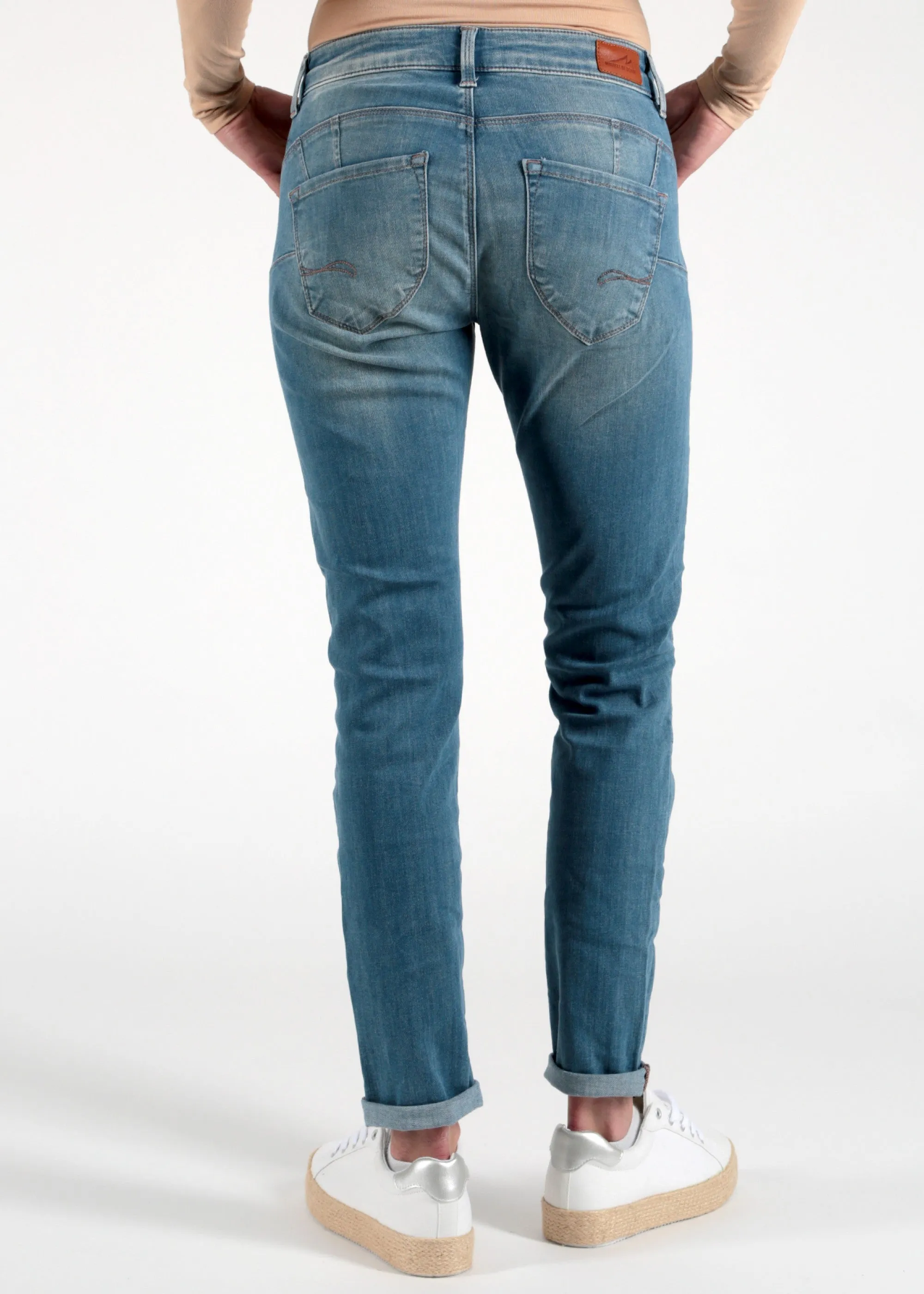 Blauwe 5-pocket spijkerbroek | M.O.D. Eva skinny fit kentucky blue L32