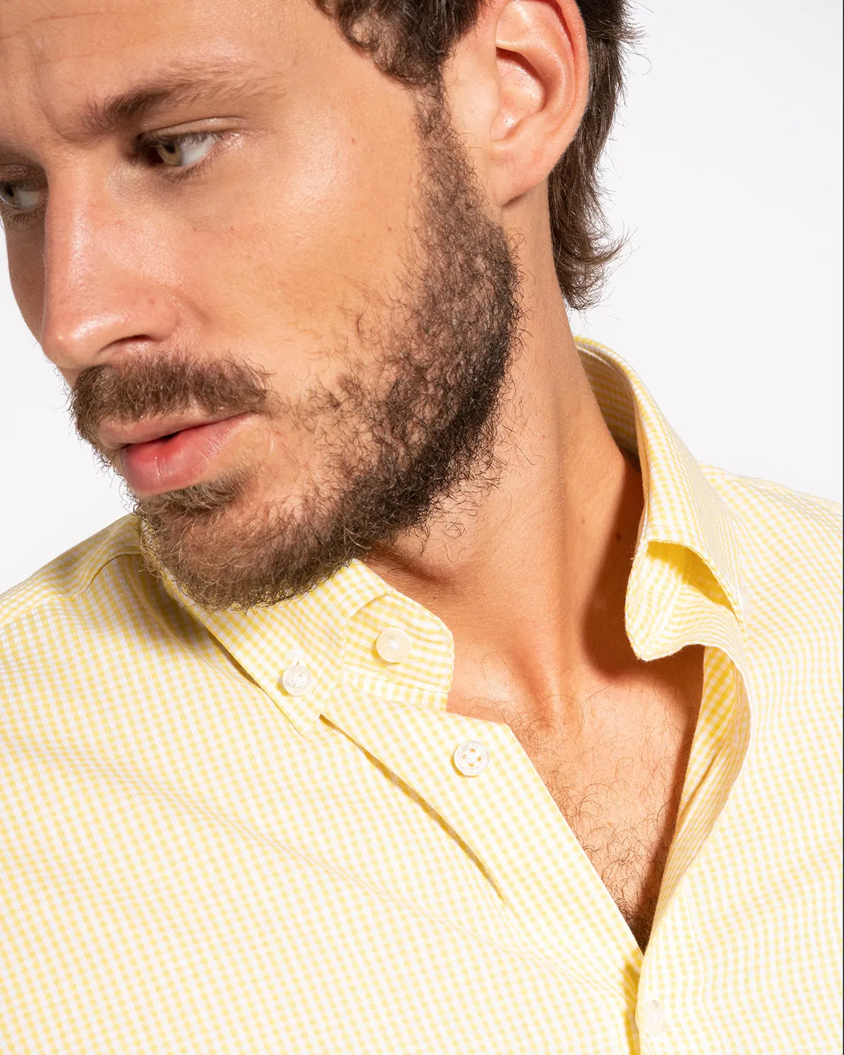 Camisa Cuadros Vichy Amarillo