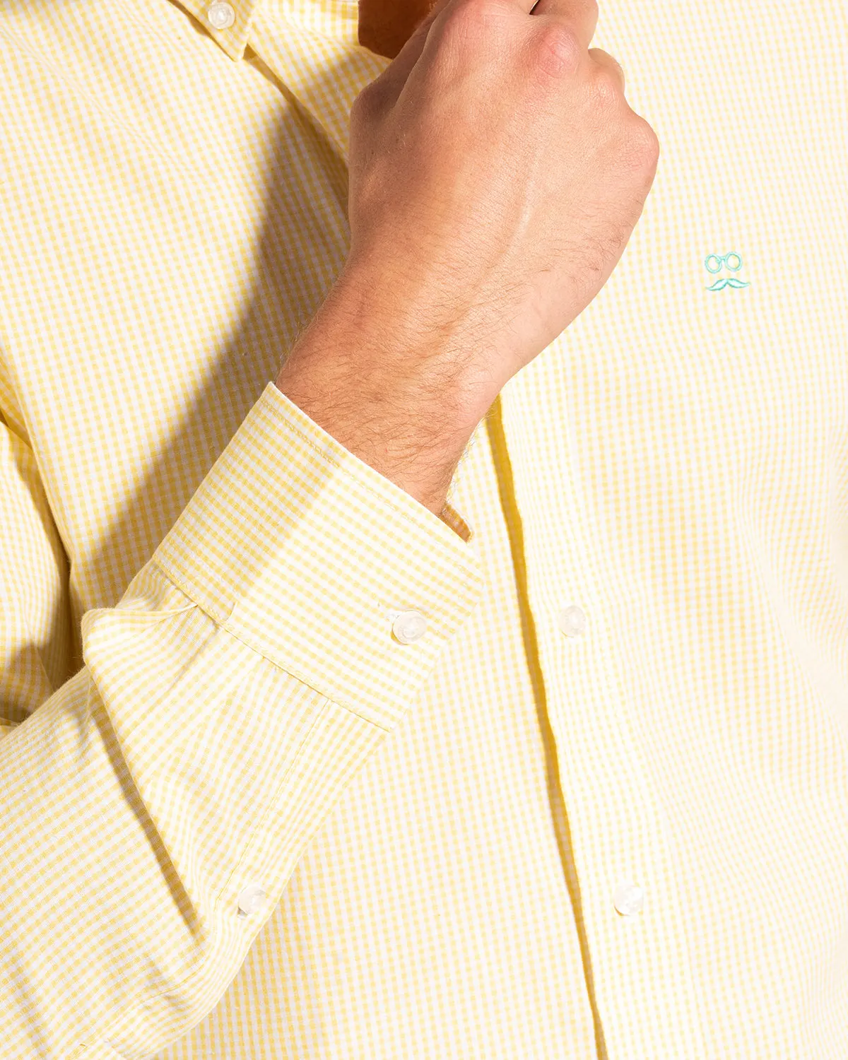 Camisa Cuadros Vichy Amarillo