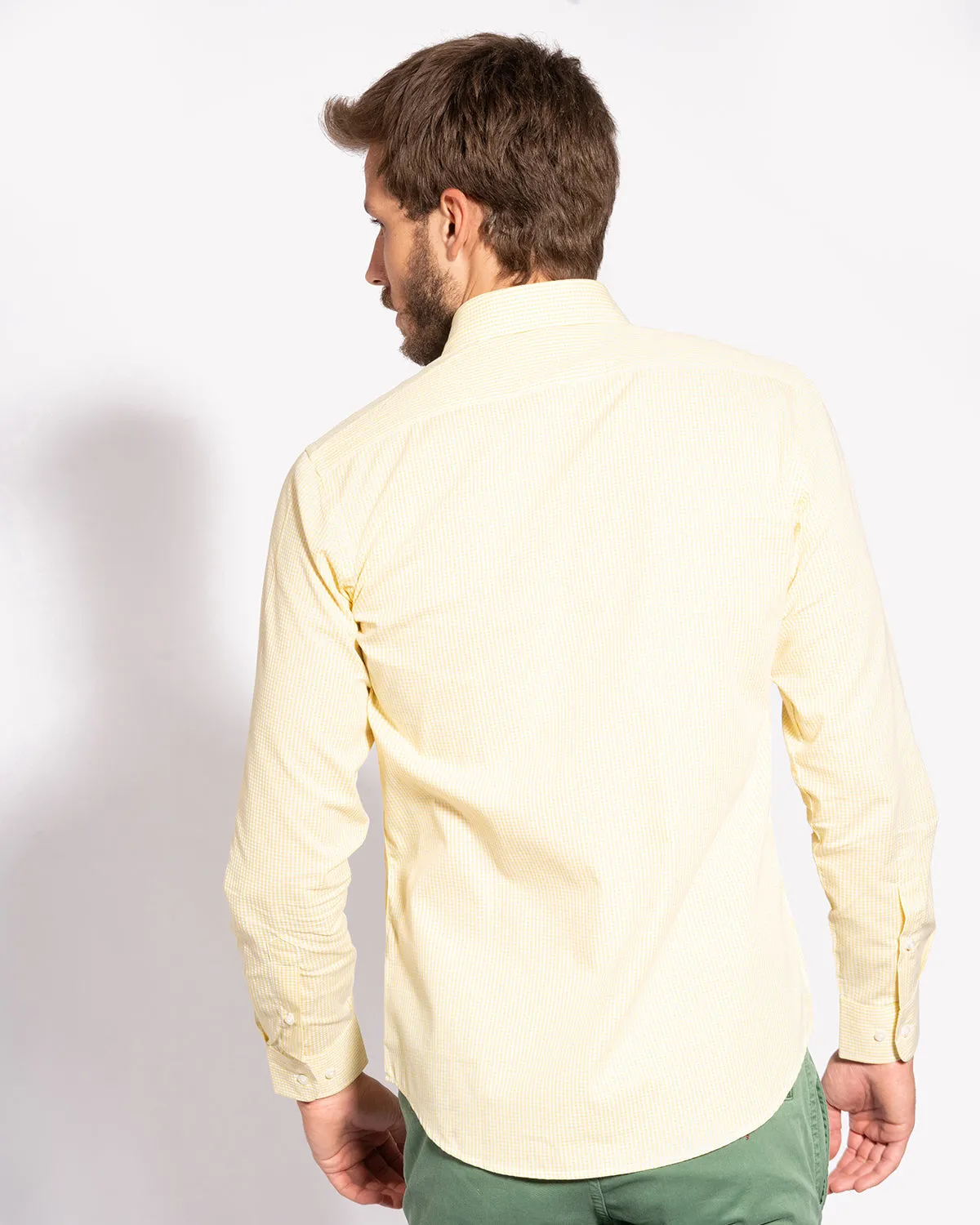 Camisa Cuadros Vichy Amarillo