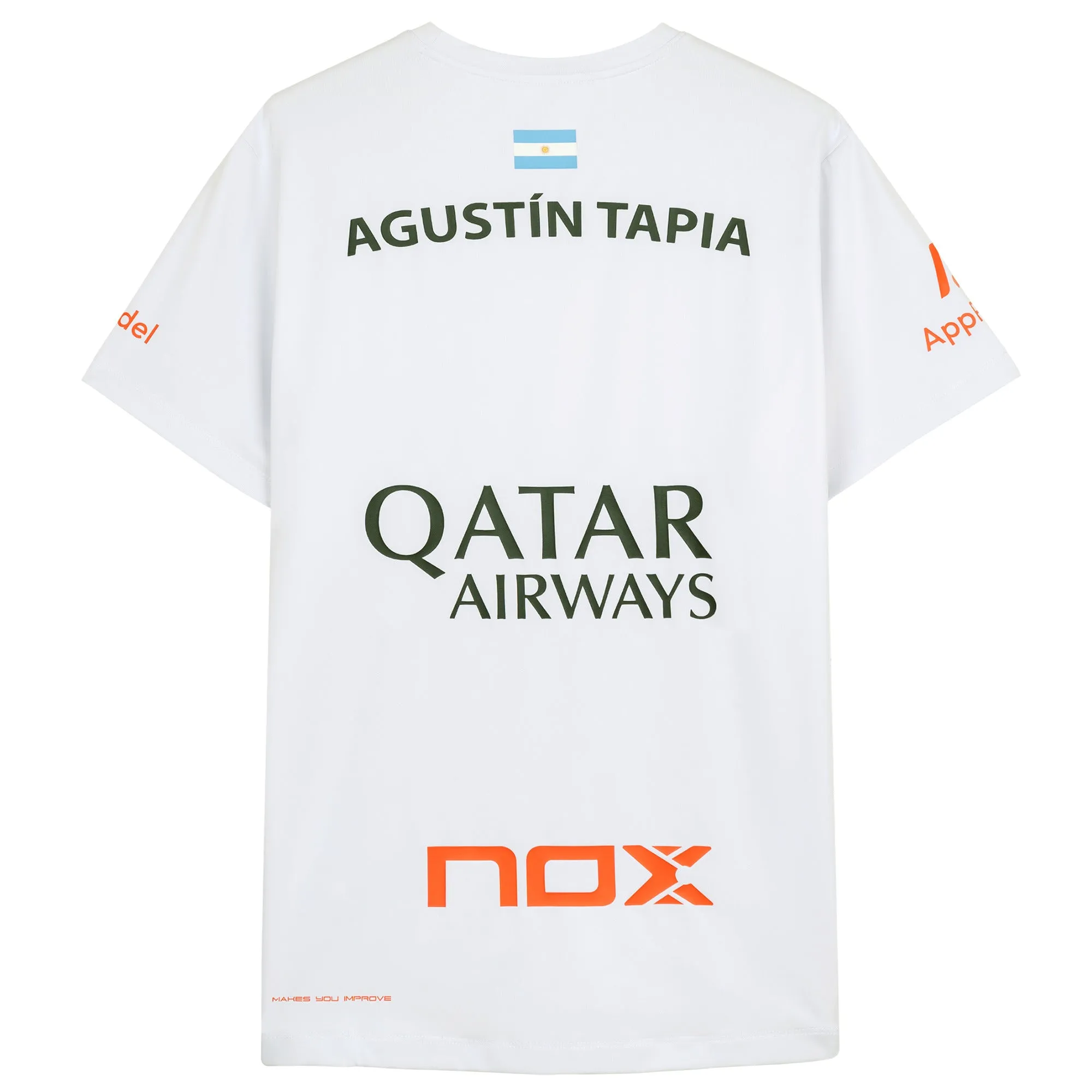 Camiseta Sponsors AT10 Blanco de Agustín Tapia