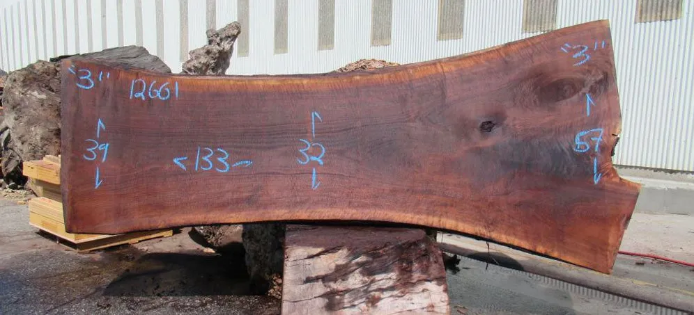 Claro Walnut Live Edge #12661