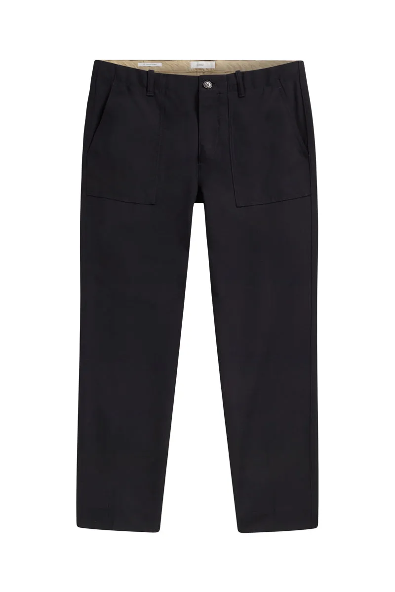 Closed - Pantalon Regular En Laine Bleu Marine - Homme