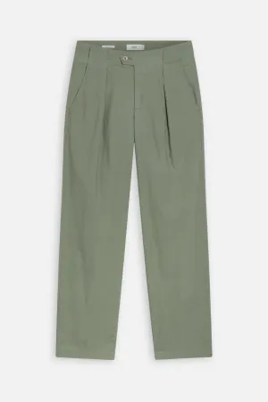 Closed - Pantalon Relaxed En Coton Biologique - Vert - Femme