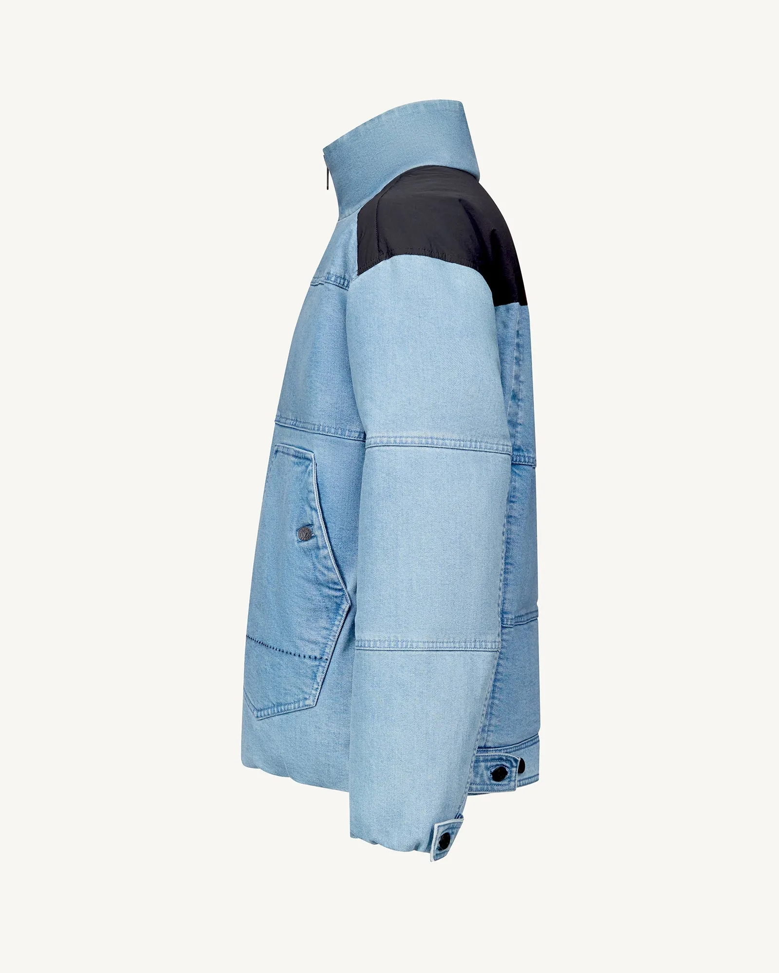 Doudoune 'Puffer' Light denim jeans Aero MNW JOTT x DENHAM