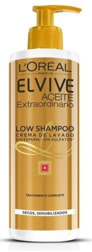 Elvive Aceite Extraordinario Low Shampoo Crema de Lavado