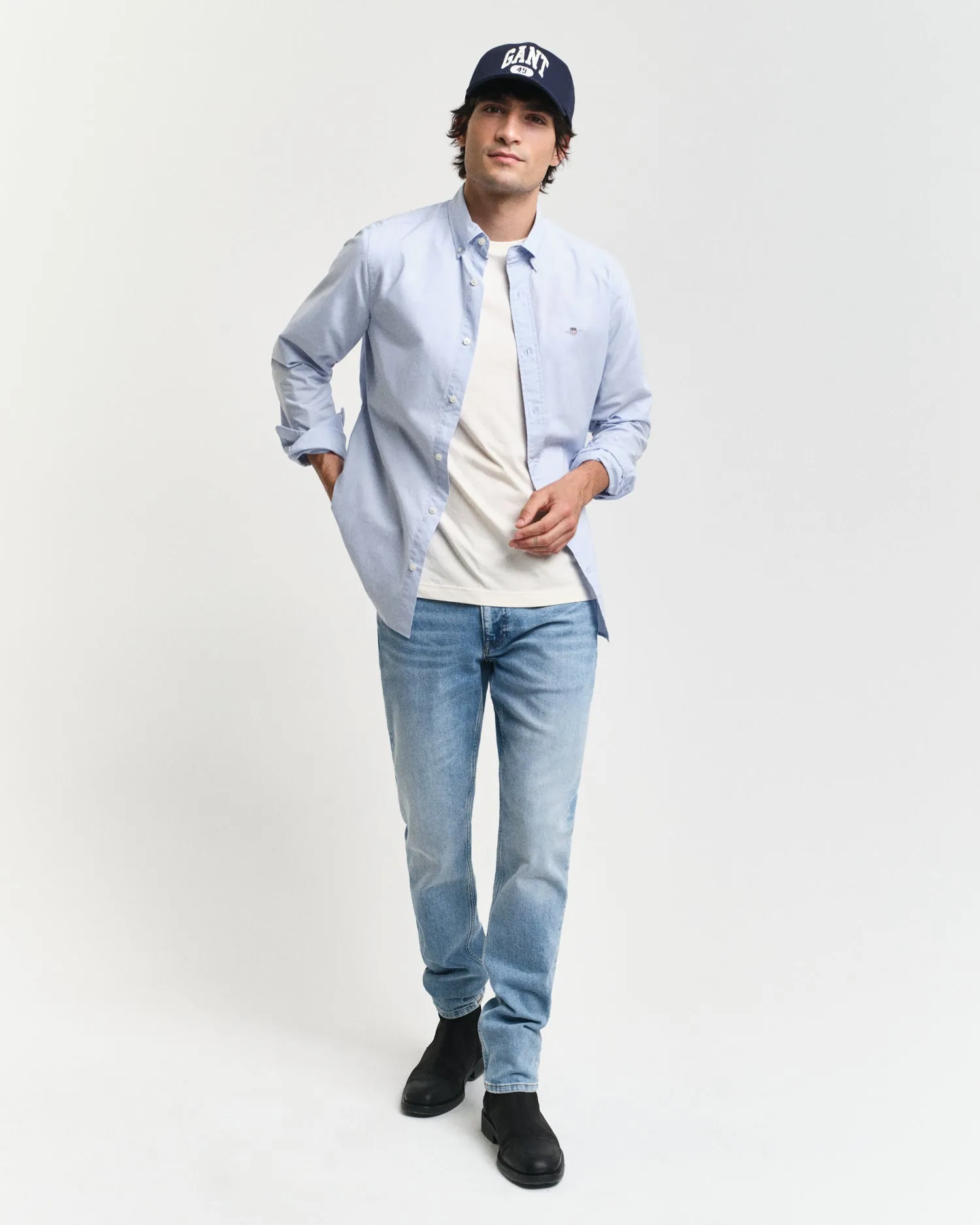 GANT Slim Poplin Long Sleeve Shirt