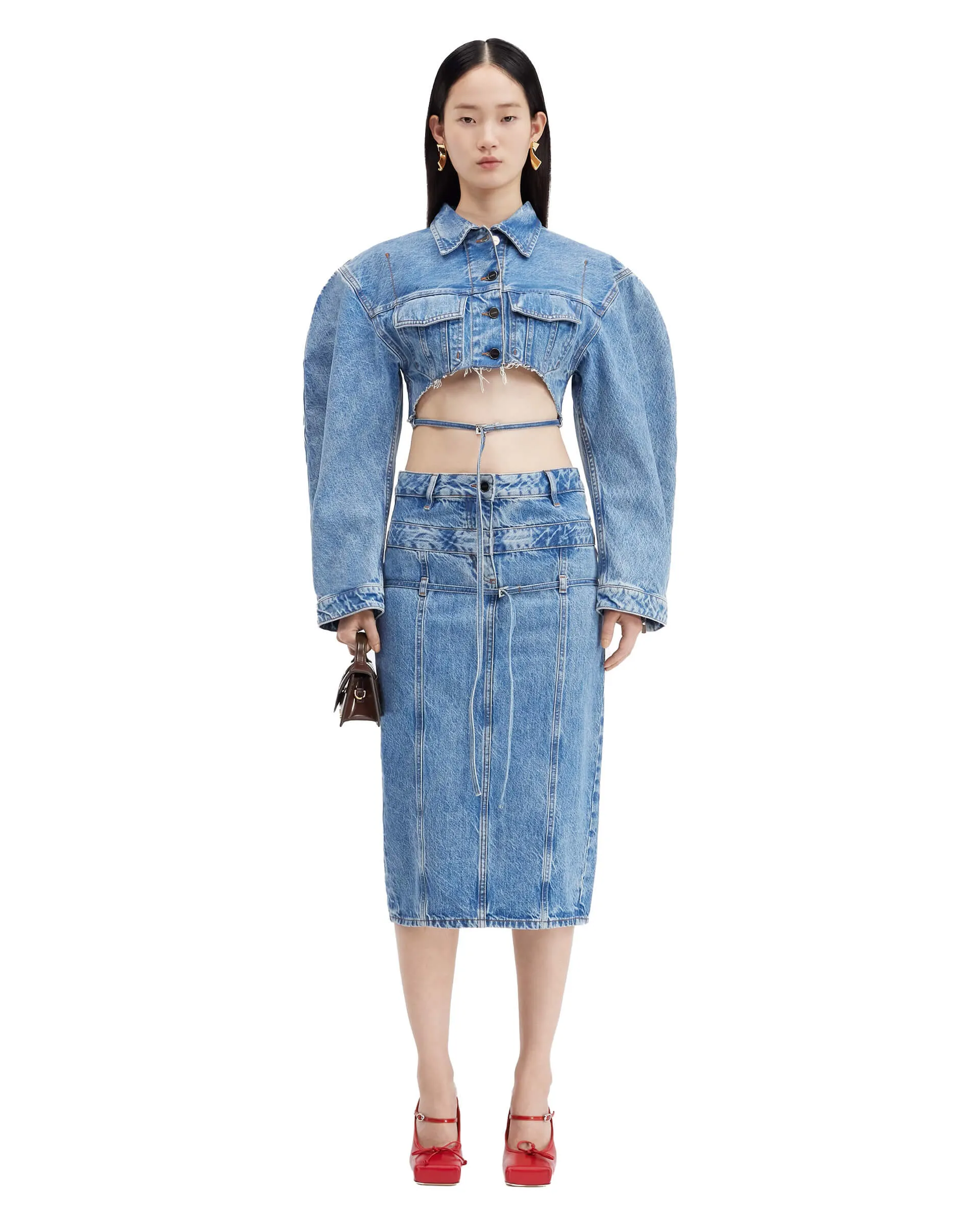 JACQUEMUS La Jupe de Nîmes Criollo Skirt