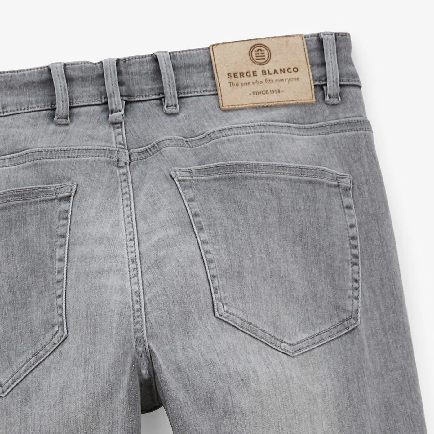 Jean 325 slim powertwist gris