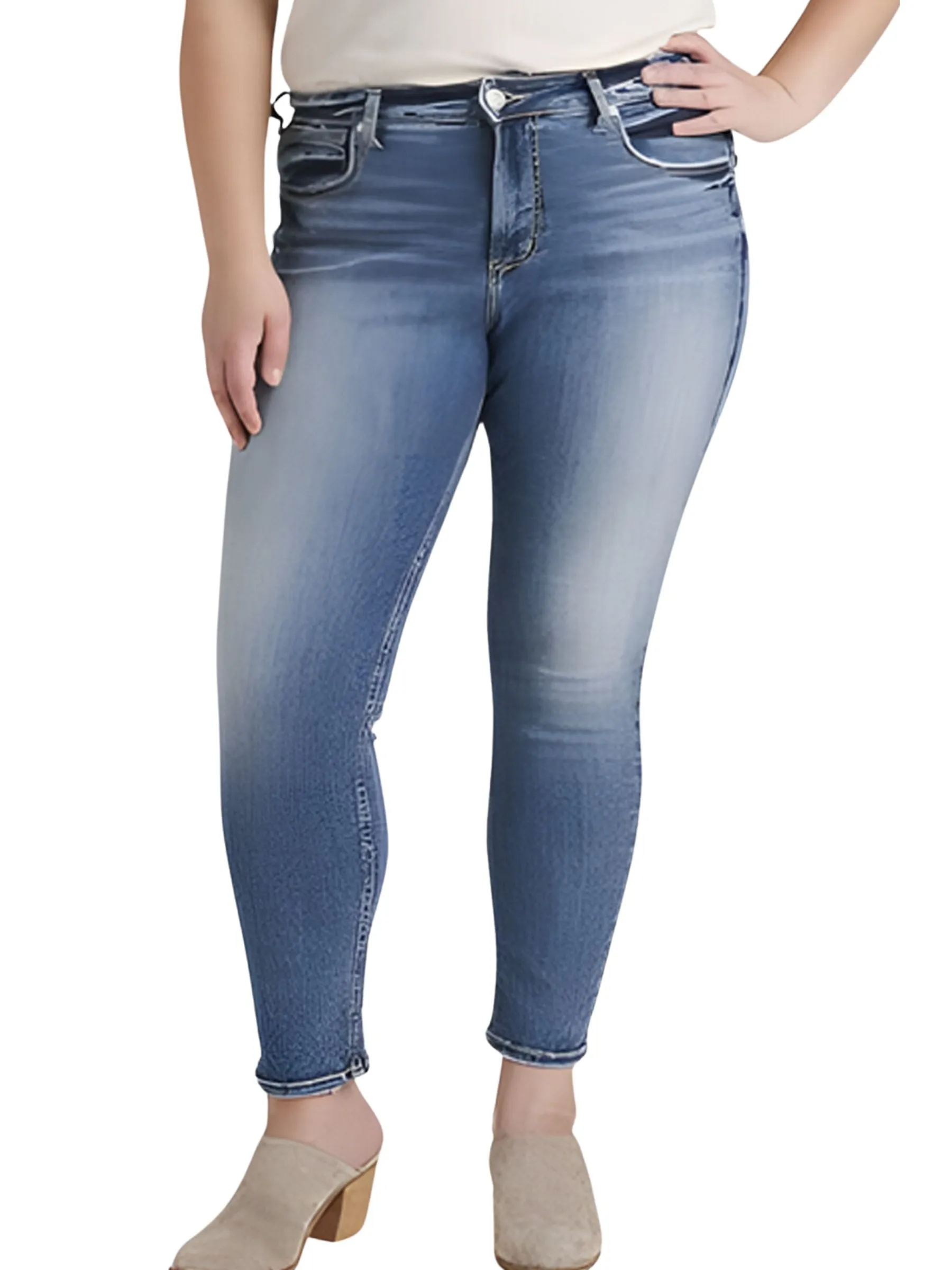 Jeans Avery Skinny Taille Plus de Silver Jeans