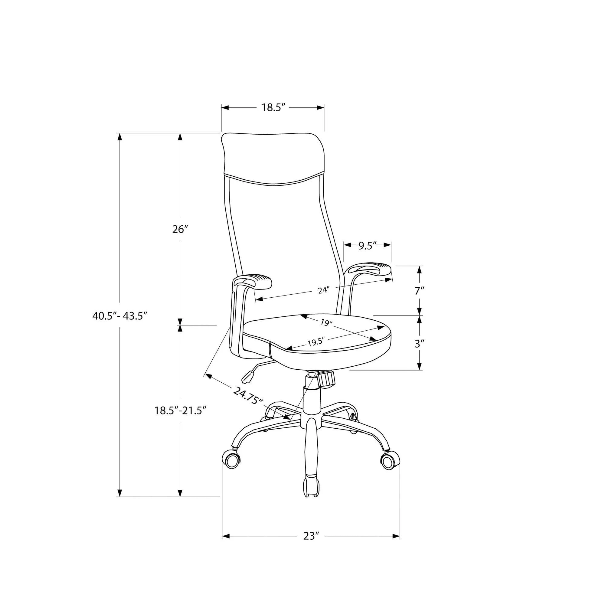 Monarch Fauteuils de bureau Fauteuils de bureau I 7325