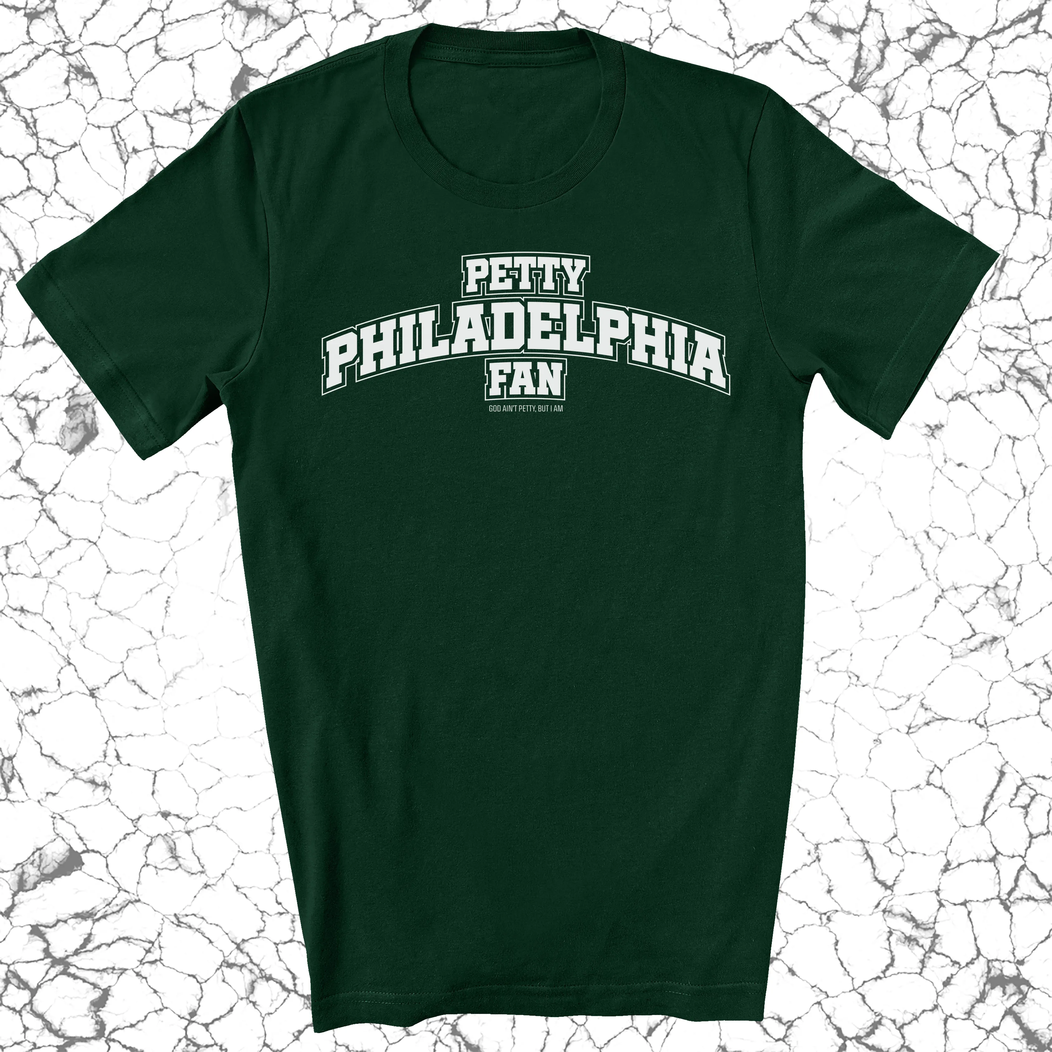 Petty Philadelphia Fan Unisex Tee (Forest Green/White)