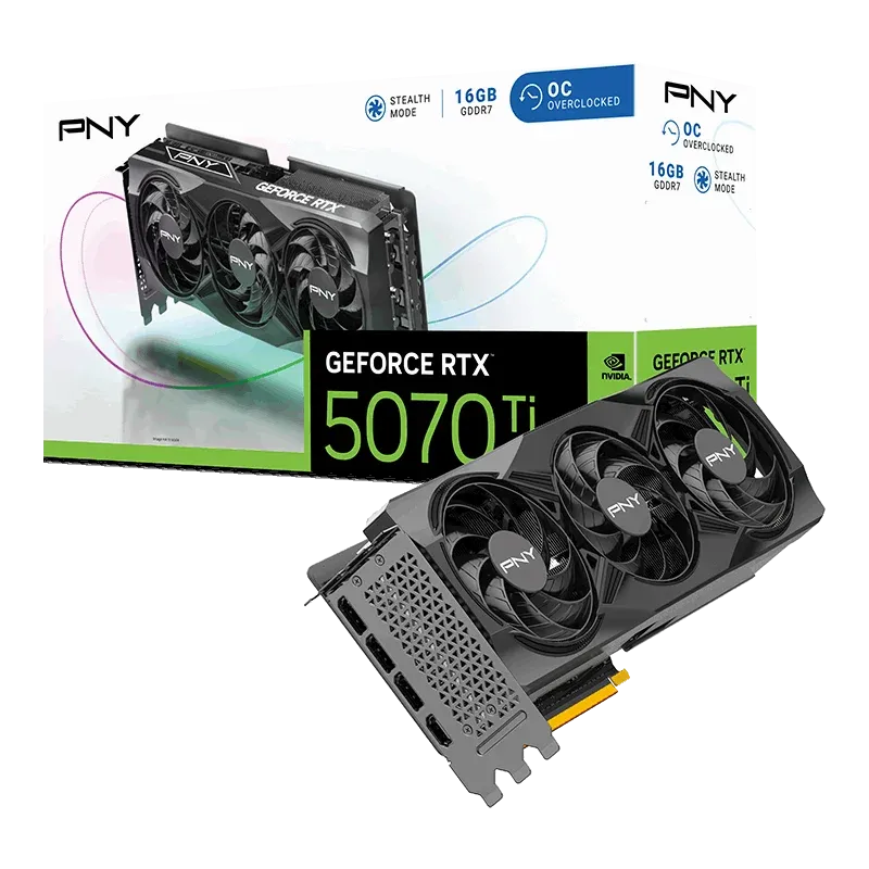 PNY GeForce RTX 5070Ti 16GB Overclocked Triple Fan