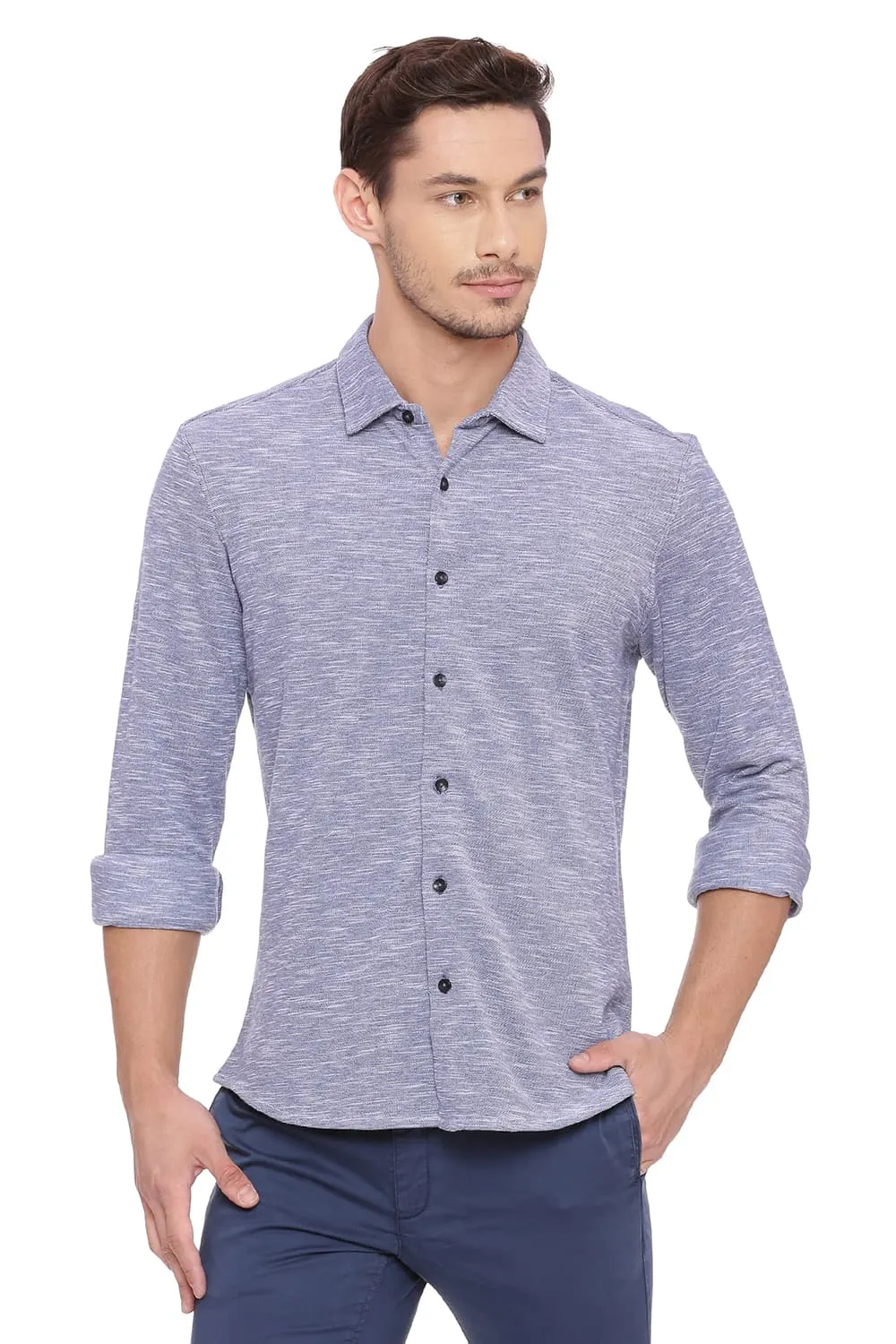 Slim Fit Knit Shirt