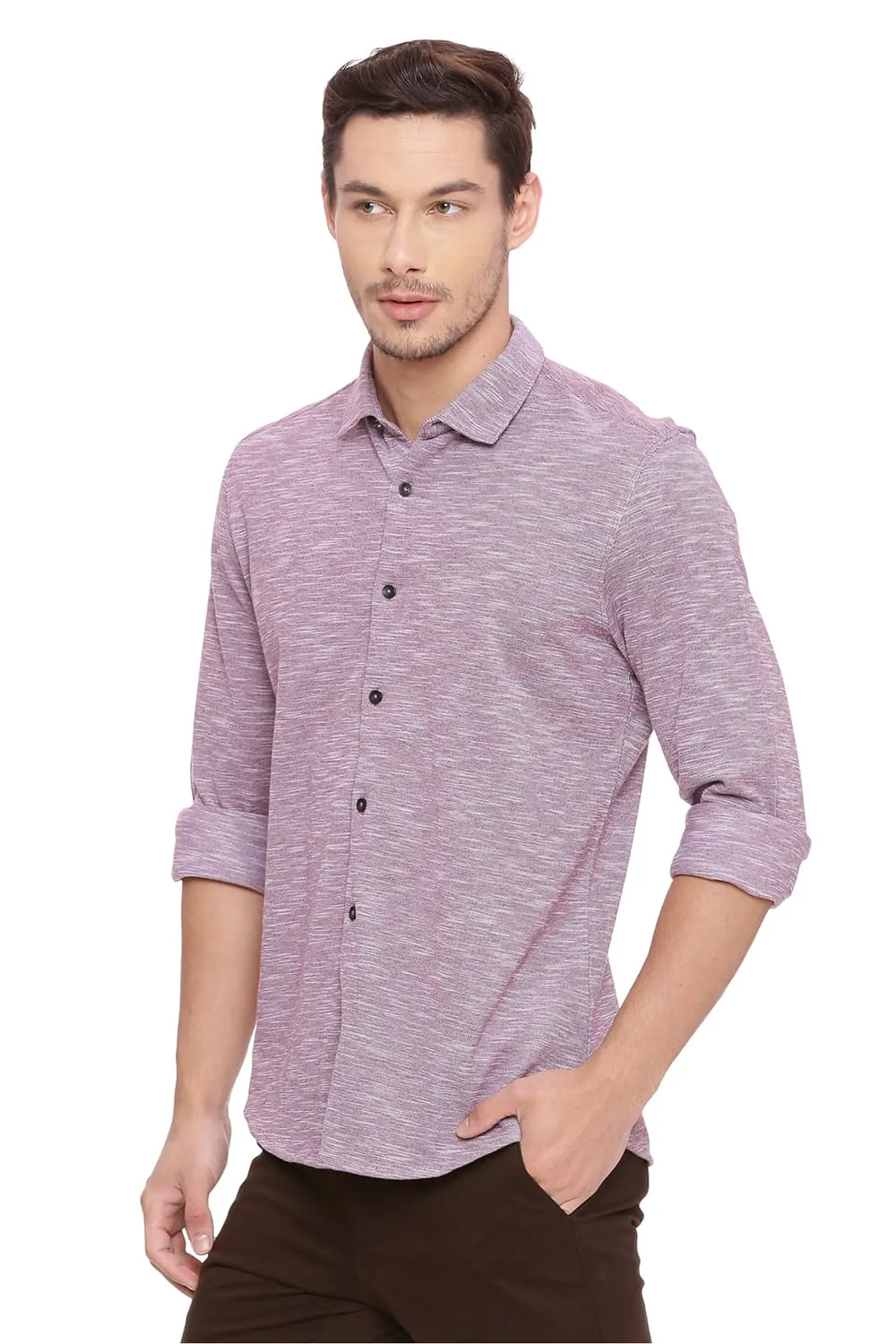 Slim Fit Knit Shirt