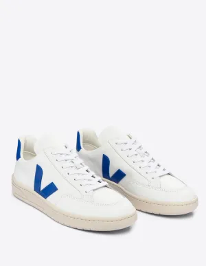 Veja V-12 Leather Blancas y Azules Hombre