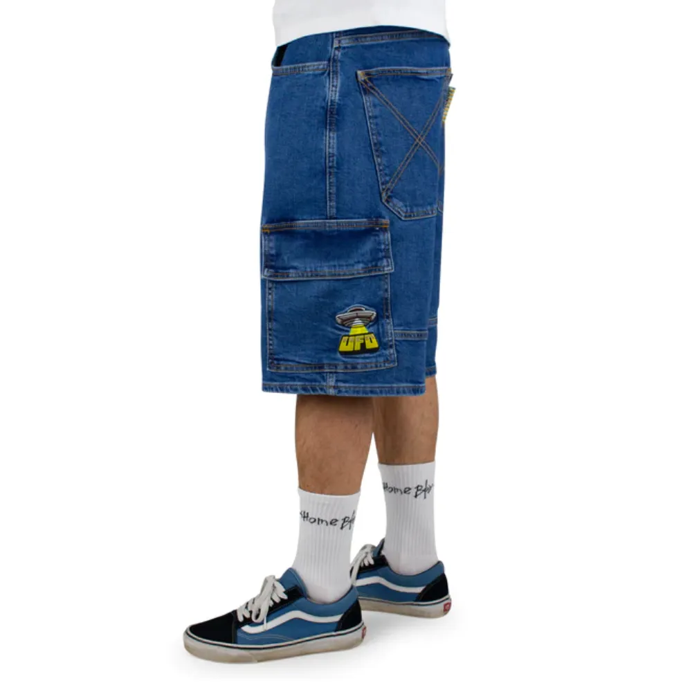 X-tra UFO Cargo Shorts Washed Blue